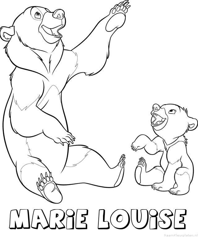 Marie louise brother bear kleurplaat
